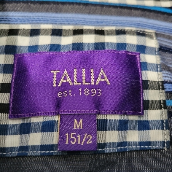 Tallia Men's 100% Cotton Striped Button Down Shirt - Picture 5 of 8